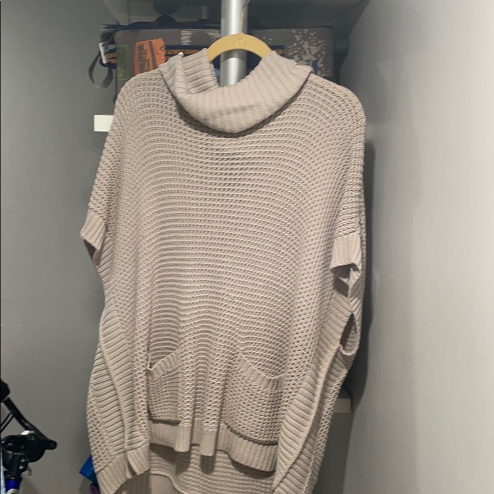 Cable Sweater Poncho